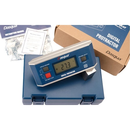 H & H Industrial Products Dasqua 4 X 90 Degree Digital Protractor, Angle Finder, Level 8400-0005